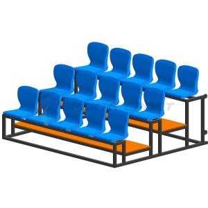 Купить Трибуна мобильная 3 ряда сиденья пластиковые на 15 мест в Николаевске-на-Амуре 