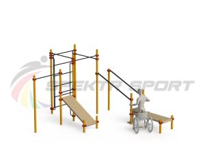 Купить Спортивный комплекс для инвалидов-колясочников WRK-D20_76mm в Николаевске-на-Амуре 